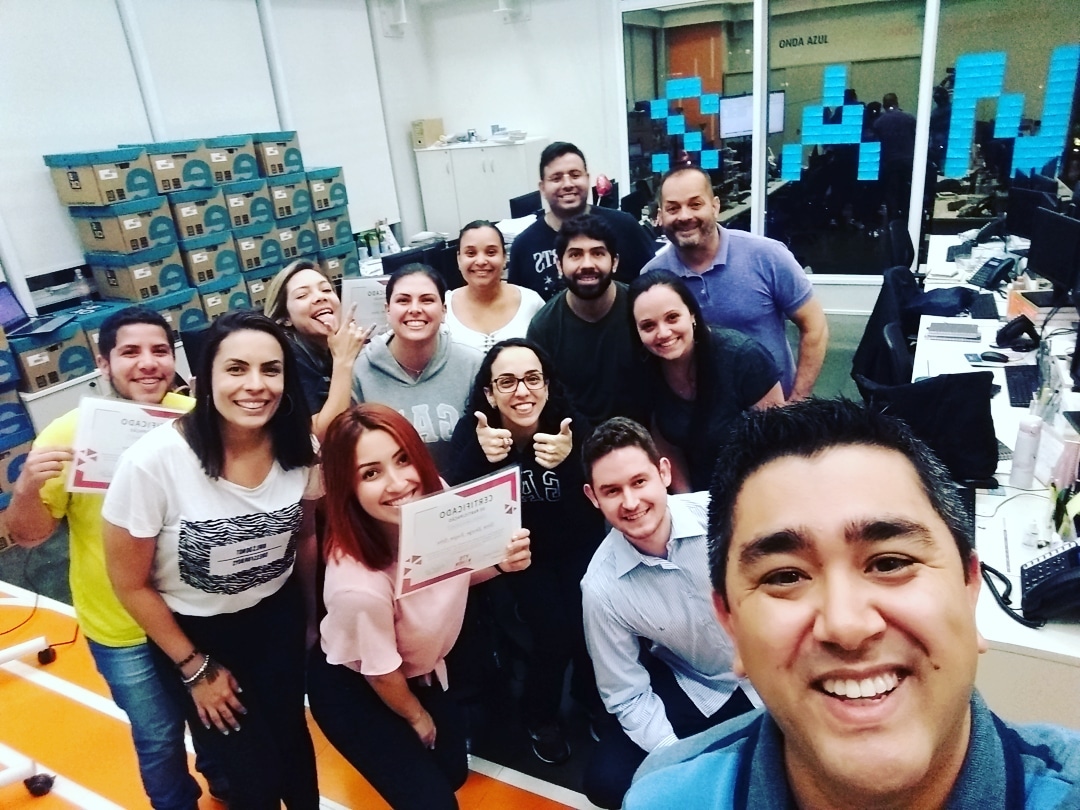Corporate training class in session